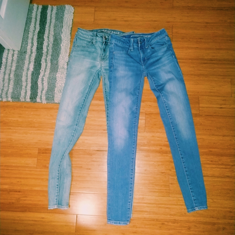 american eagle super stretchy skinny jeans